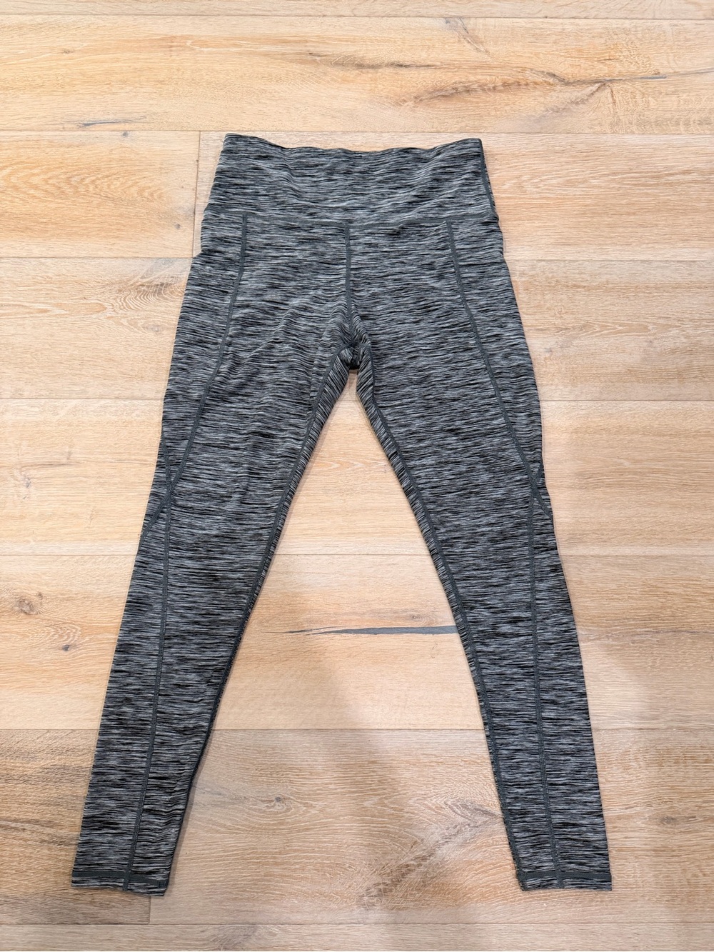 Heathered Gray High-Waist Performance Leggings